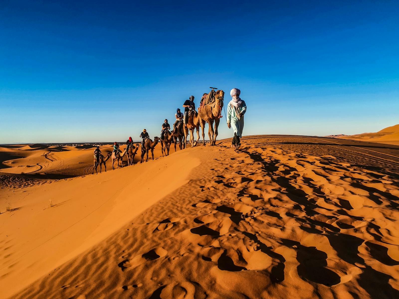 camel trek Morocco