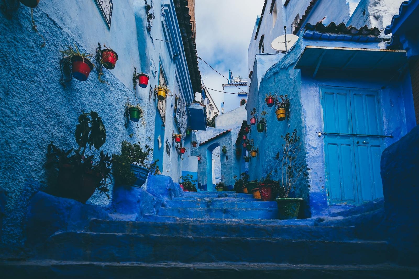 Blue streets of Chefchaouen in northern Morocco Morocco trip itinerary from Tangier