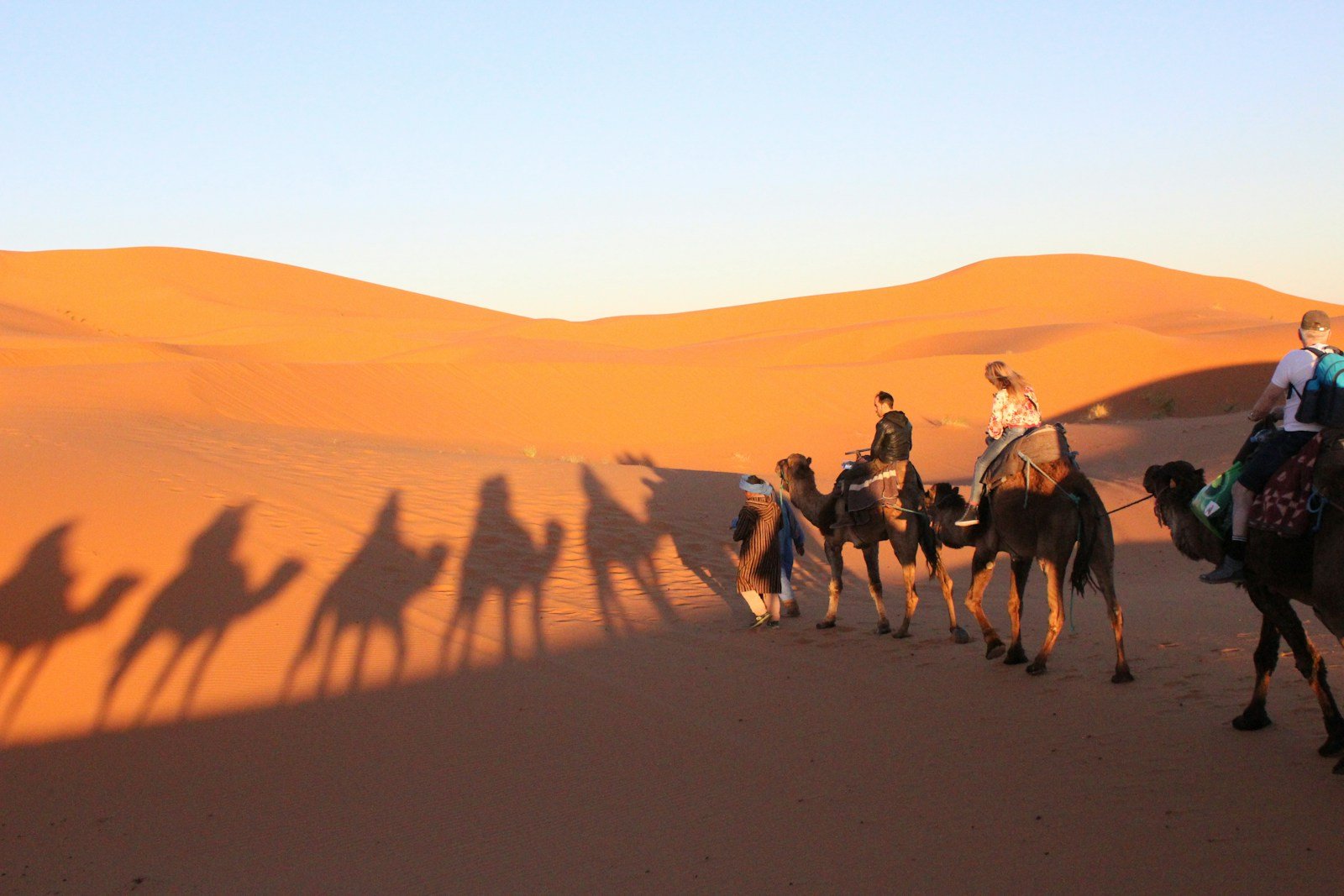 Sahara Desert camel trek in Merzouga on marrakech travel guide